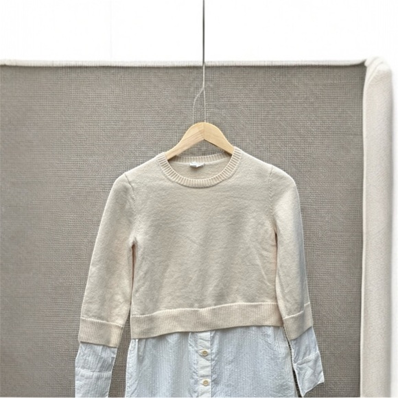 COS Scandi White/Cream Sweater Shirt Dress - Picture 3 of 10